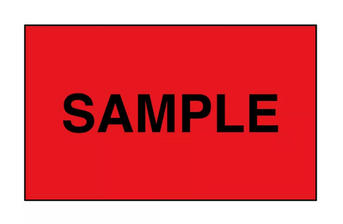 "Sample" Label - 3 x 5"