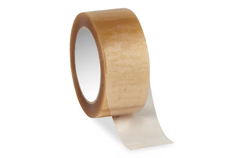 Natural Rubber Tape - 1.7 Mil, 2" x 110 yds, Clear. Rolls/Case (36 ct.)