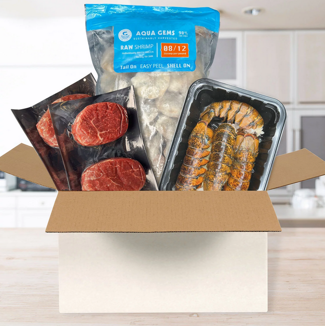 Premium Surf and Turf Box (4.38 lbs.) Delivered to your doorstep – Openbax