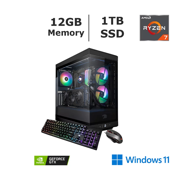 iBUYPOWER Y40 311A Gaming PC, AMD Ryzen 7 7700X, 32GB DDR5 5200