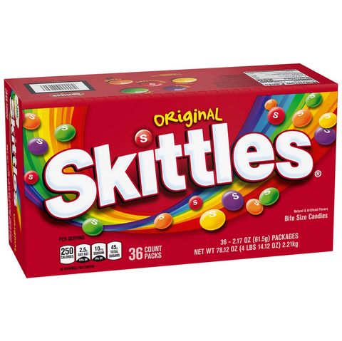Skittles Original Full Size Fruity Chewy Candy (2.17 oz. 36 ct.)
