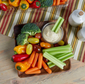 Member's Mark Fresh-Cut Vegetable Tray with Hummus