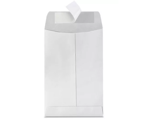 Self-Seal Envelopes - White, 6 x 9" (QTY./CASE 100)