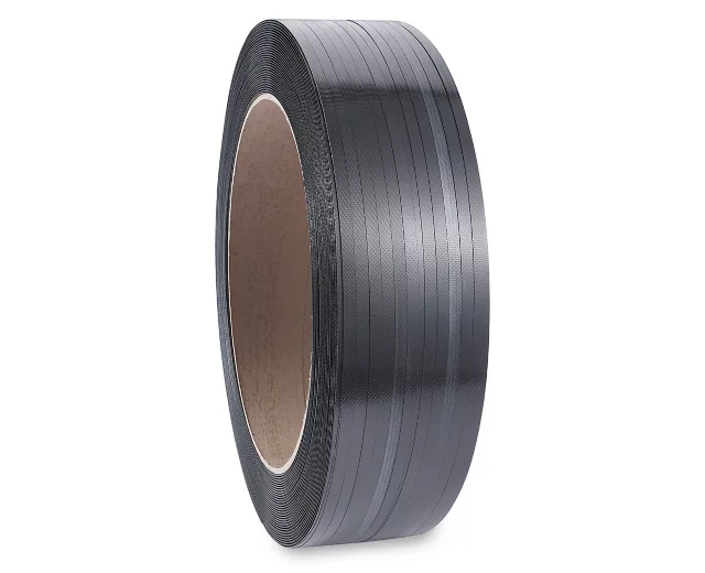 Poly Strapping - 1⁄2" x .015" x 9,000', Black