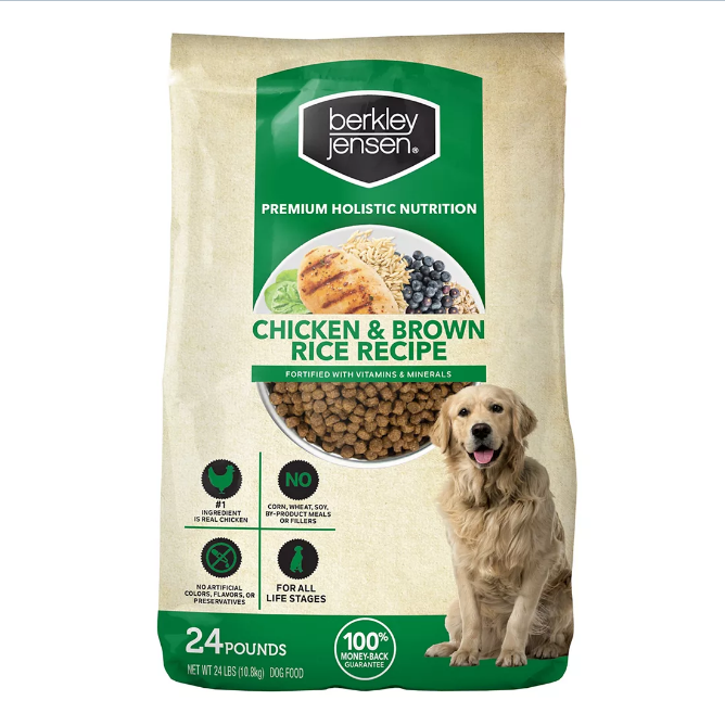 Berkley Jensen Chicken and Brown Rice Dry Dog Food 24 lbs. Openbax