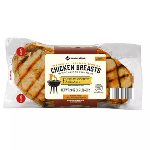 Member's Mark Fire Grilled Chicken Breasts. Fresh (6 ct.)
