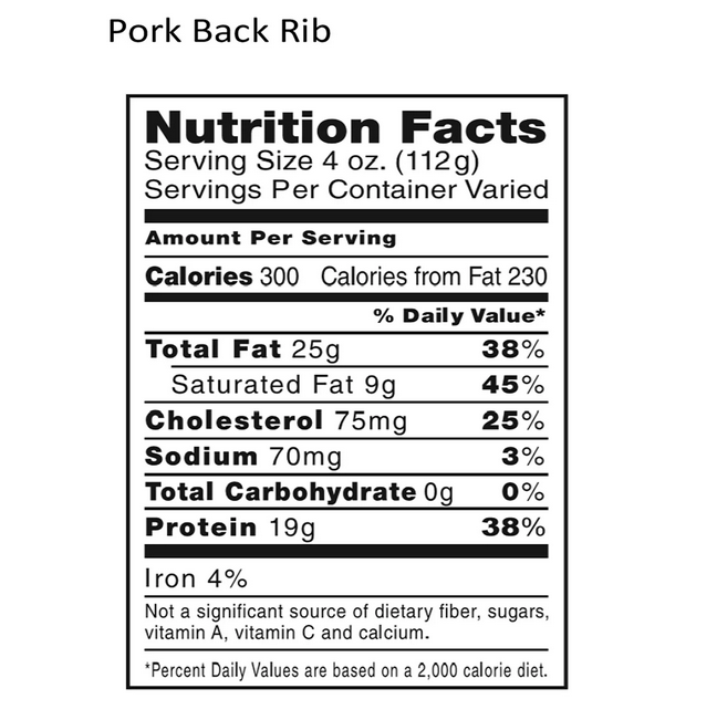 Members Mark Pork Loin Back Ribs. Bulk Wholesale Case (priced per poun ...
