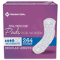 Member's Mark Total Protection Pads for Women. Moderate - Regular Length (264 ct.)