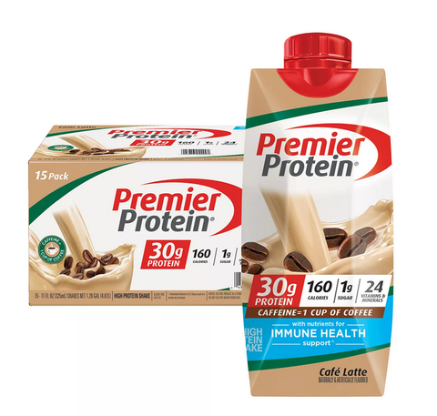 Premier Protein 30g High Protein Shake. Café Latte (11 fl. oz. 15 pk.)