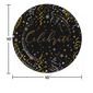 Artstyle Silver & Gold Celebration Dinner Paper Plates, 10" (85 ct.)