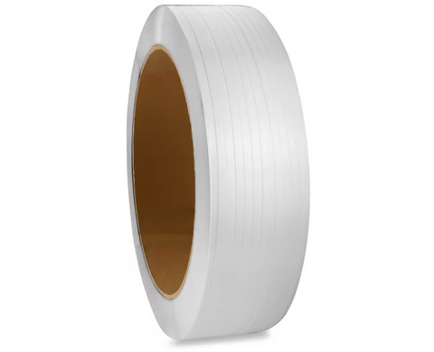 Poly Strapping - 1⁄2" x .020" x 7,200', White