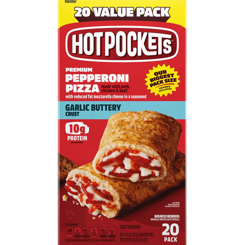 Hot Pockets Pepperoni Pizza Sandwiches. Frozen (20 ct.)
