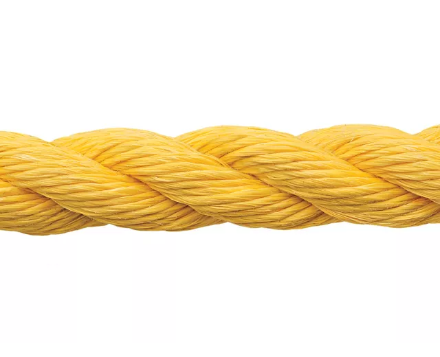 Twisted Polypropylene Rope - 1" x 600', Yellow