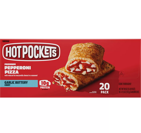 Hot Pockets Pepperoni Pizza Sandwiches. Frozen (20 ct.)