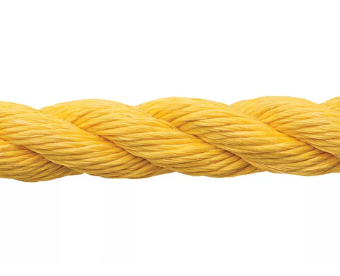 Twisted Polypropylene Rope - 1" x 600', Yellow