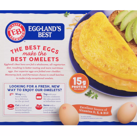 Egglands Best Three Cheese Cage Free Omelet