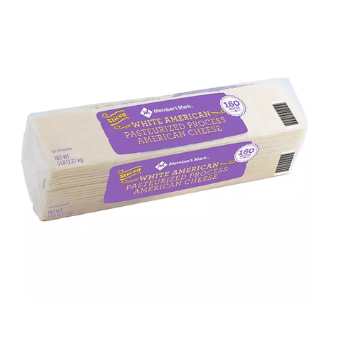 Member's Mark White American Cheese Slices (160 slices. 5 lbs.)