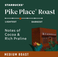 Starbucks Pike Place K-Cups. Medium Roast (72 ct.)