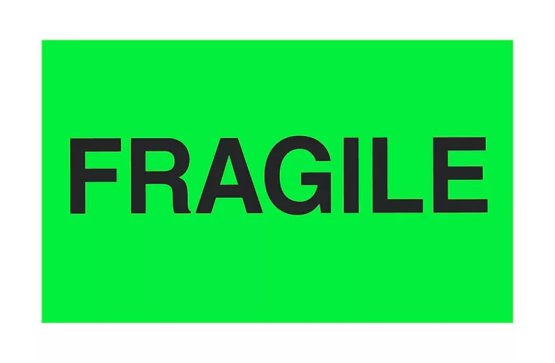 "Fragile" Label - 3 x 5"