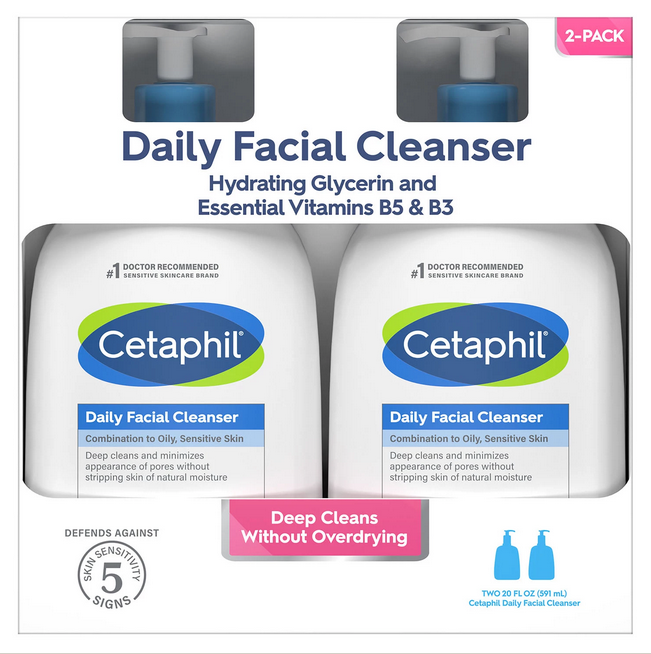 Cetaphil Daily Facial Cleanser (20 fl. oz. 2 pk.)