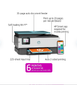 HP OfficeJet Pro 8028e All-in-One Wireless Color Inkjet Printer - 6 months free Instant Ink with HP+