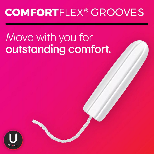 U by Kotex Click for your Perfect Fit Compact Tampons. Unscented. Super Plus (45 ct.)