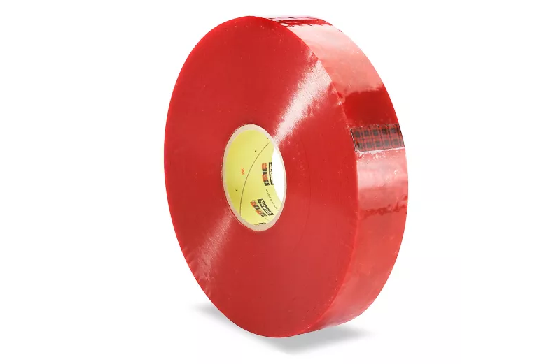 3M 3779 Machine Length Tape - "Check Seal Before...", 2" x 1,000 yds, Clear. Rolls/Case (6 ct.)