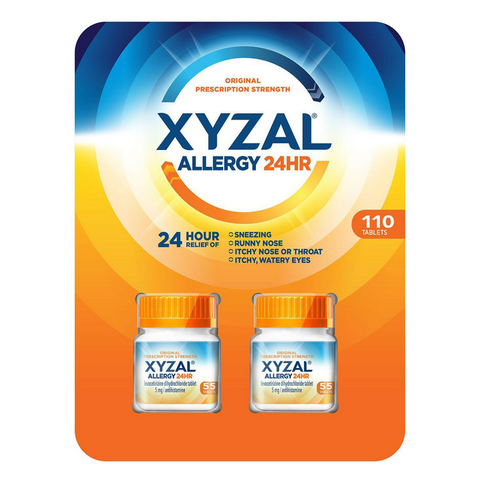 Xyzal Adult Allergy 24HR. Allergy Relief Tablets (55 ct. 2 pk.)