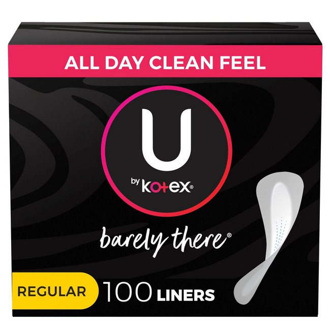 U by Kotex Barely There Liners. Regular (100 ct.)