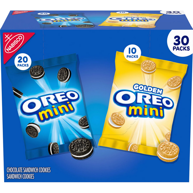 OREO Mini Mix Sandwich Cookies Variety Pack. Snack Packs (30 pk.)