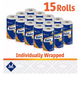 Member's Mark Premium Full Sheet Paper Towels (15 Huge rolls, 101 sheets/roll, 2-Ply)