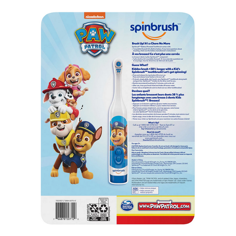 Spinbrush Kids PAW Patrol Kids Spinbrush Electric Battery Toothbrush (4 pk.)