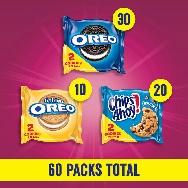 CHIPS AHOY! Original Chocolate Chip Cookies, 18 Snack Packs 2 cookies per  pack