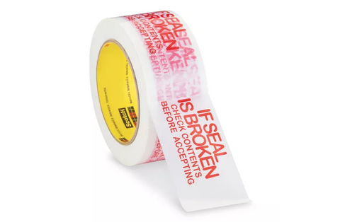 3M 3771 Printed Message Tape - 2" x 110 yds. Rolls/Case (36 ct.)