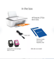 HP DeskJet 2755e Wireless All-in-One Inkjet Printer, Copy/Print/Scan