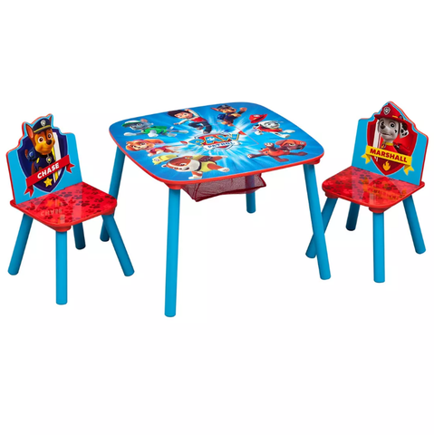 Delta Children Nickelodeon PAW Patrol 3-Pc. Table and Chair Set with Storage