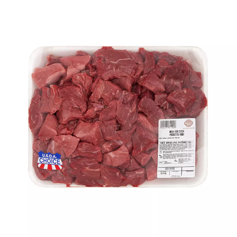 USDA Choice Beef Stew. 3.25-4lbs.