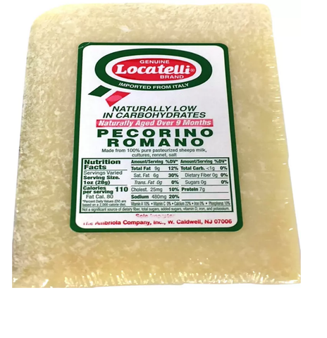 Locatelli Brand Pecorino Romano Cheese Wedge (priced per pound)
