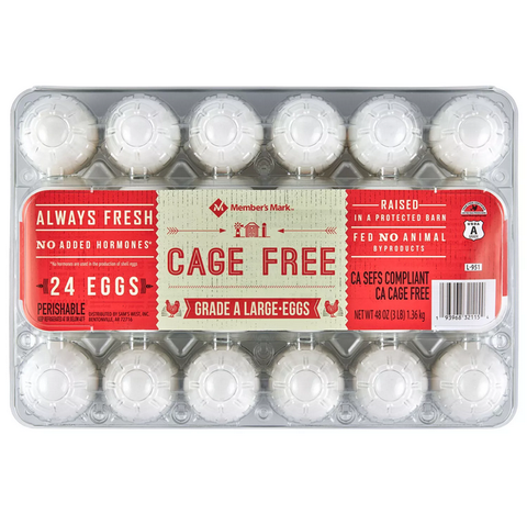 Member's Mark Cage Free Grade A Eggs (2 dozen)
