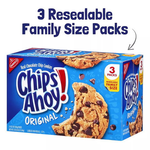 Nabisco Chips Ahoy Cookies. 3 pk. 18.2 oz.
