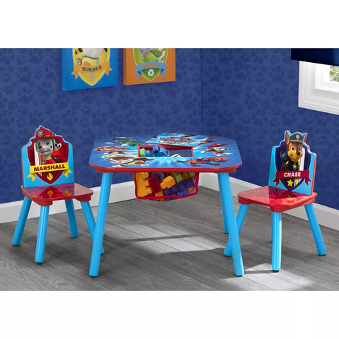 Delta Children Nickelodeon PAW Patrol 3-Pc. Table and Chair Set with Storage