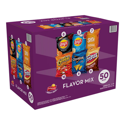 Frito-Lay Flavor Mix Chips and Snacks Variety Pack (50 pk.)