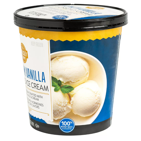Wellsley Farms Premium Vanilla Ice Cream. 64 oz.