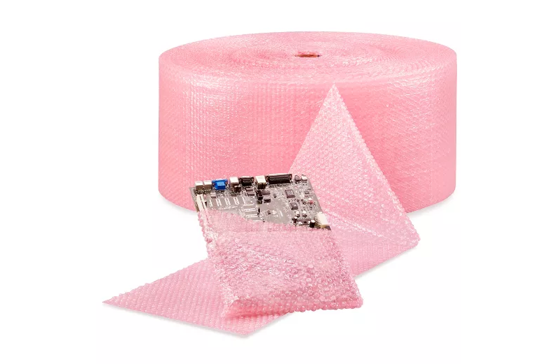 Anti-Static Bubble Wrap® Strong Bubble Roll - 3⁄16", 12" x 750', Non-Perforated