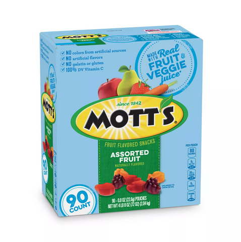 Motts Fruit Flavored Snacks Assorted Fruit (90 ct.)