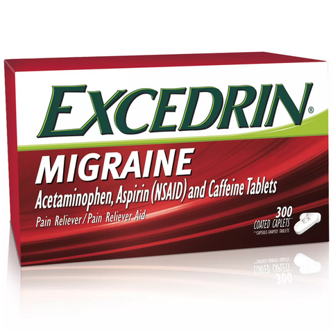Excedrin Migraine Acetaminophen. Aspirin, and Caffeine Coated Caplets (300 ct.)