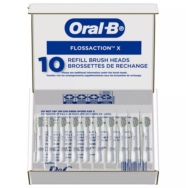 Oral-B FlossAction Electric Toothbrush Replacement Brush Heads (10 ct.)
