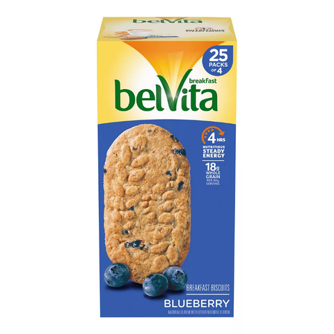 belVita Blueberry Breakfast Biscuits. 25 pk.