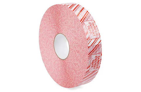 Industrial Machine Length Security Tape - "Tamper Evident", 2" x 1,000 yds. Rolls/Case (6 ct.)