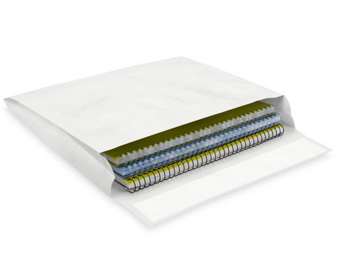 Tyvek® Self-Seal Open Side Expandable Envelopes - 10 x 13 x 2" (QTY./CASE 100)